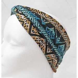 Wide Vintage Headbands Knot Elastic Turban for Women Girls 1130 01